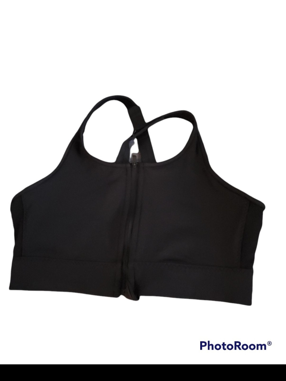 Athleta front zip sports sleep bra large